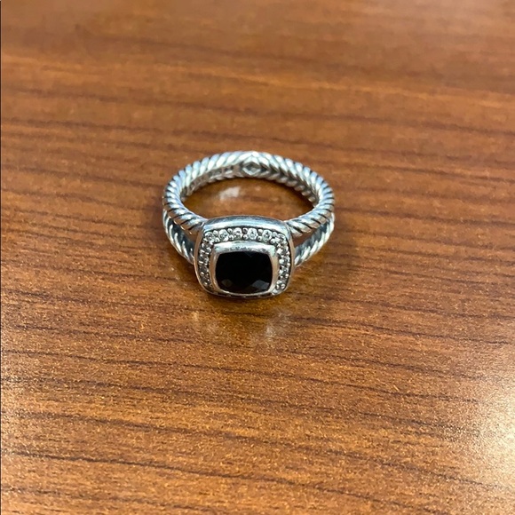 David Yurman black onyx cable ring - Picture 1 of 3
